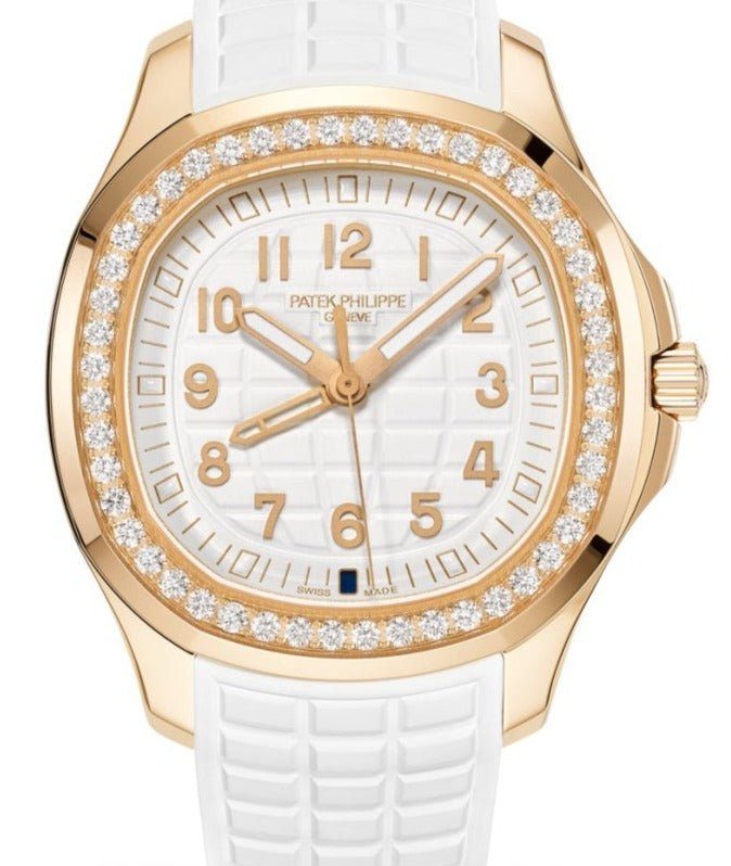 Patek Philippe Aquanaut Ladies White Dial Rose Gold Aquanaut Luce Travel 5269/200R