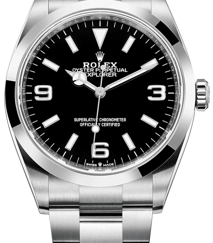 Rolex Explorer Stainless Steel Oyster Perpetual Explorer - Black Dial - Oyster Bracelet 124270
