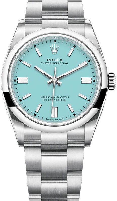 Rolex Oyster Perpetual 36mm Stainless Steel - Turquoise Dial - Oyster Bracelet (Ref# 126000)
