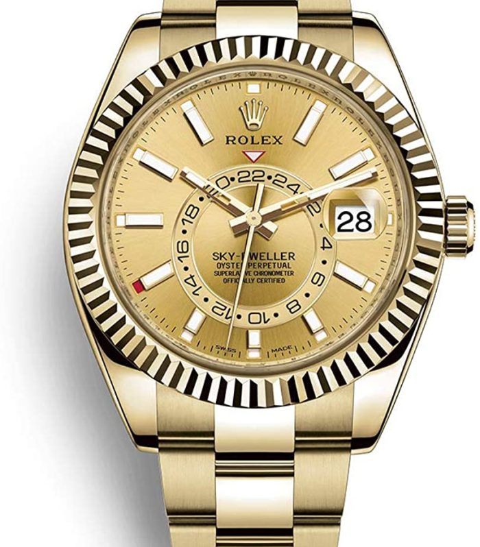 Rolex Sky-Dweller Yellow Gold - Champagne Dial - Oyster Bracelet (Ref# 326938)